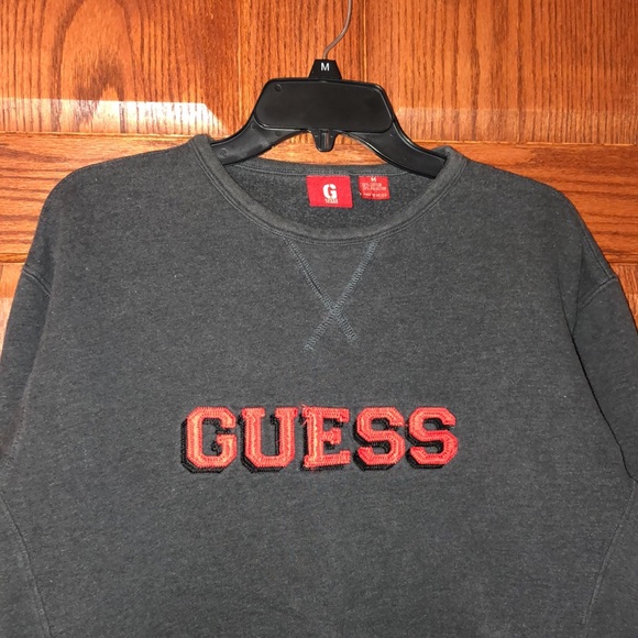 Vintage GUESS Black Sweat Shirt - Picture 2 of 5